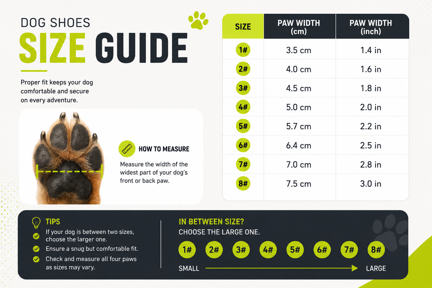 Waterproof Dog Boots with Anti-Slip Sole & Reflective Trim