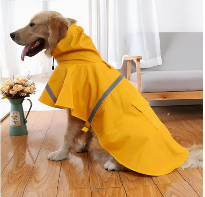 Waterproof Dog Raincoat with Reflective Hood