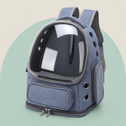 Panoramic Bubble Pet Carrier Backpack — Hands-Free Travel for Cats & Small Dogs