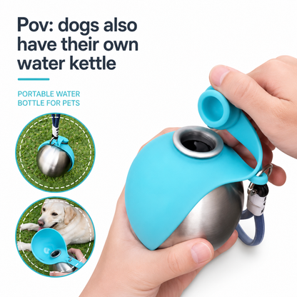 Portable Dog Water Bottle – Leakproof Travel Cup