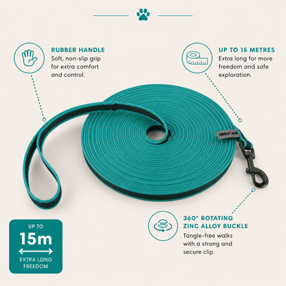 Rubber Coated Recall Training Lead & Long-Line