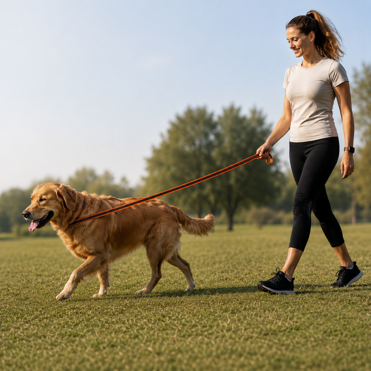 Rubber Coated Recall Training Lead & Long-Line
