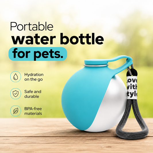 Portable Dog Water Bottle – Leakproof Travel Cup