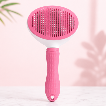 Self-Cleaning Pet Grooming Brush – Deshedding & Dematting Comb for Dogs & Cats