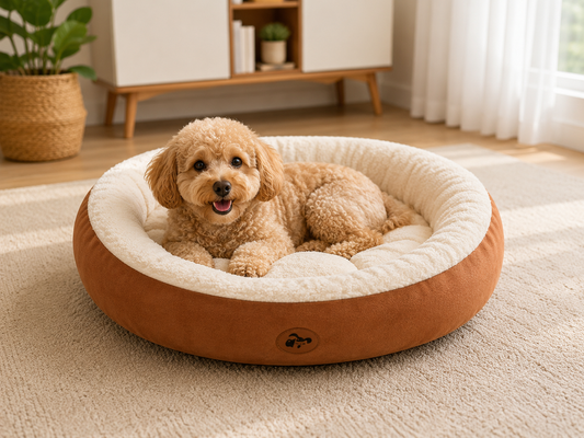 Cosy Plush Pet Bed – Warm Calming Nest for Cats & Dogs