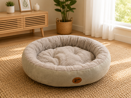 Cosy Plush Pet Bed – Warm Calming Nest for Cats & Dogs