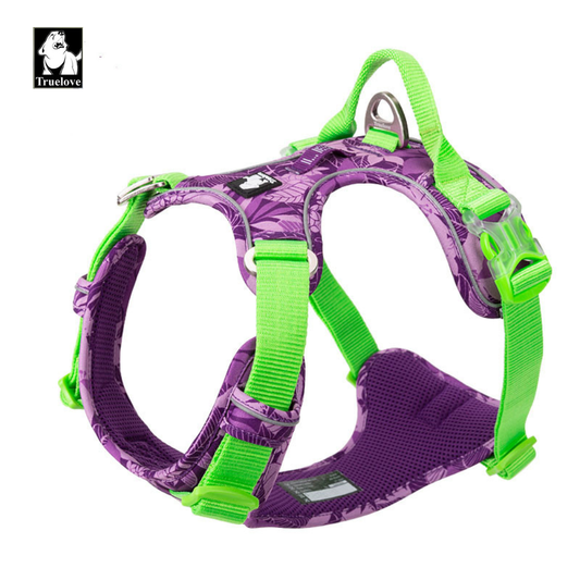 Padded Dog Harness with Reflective Mesh & Aluminium D-Ring