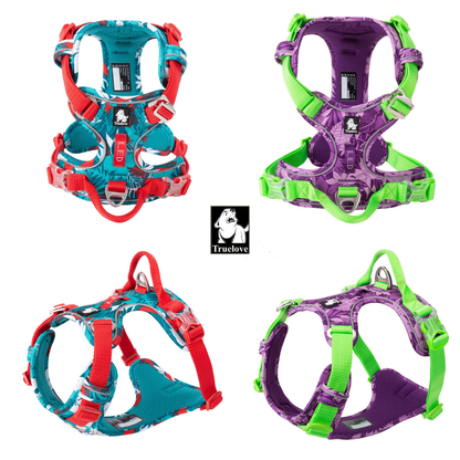 Padded Dog Harness with Reflective Mesh & Aluminium D-Ring