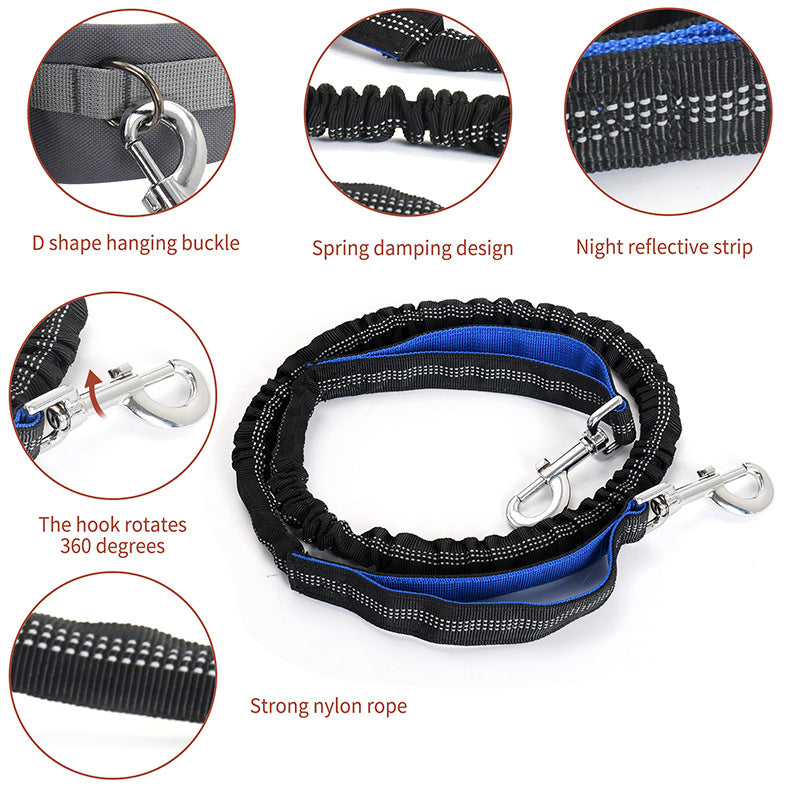 Hands-Free Dog Running Kit with Bungee Lead