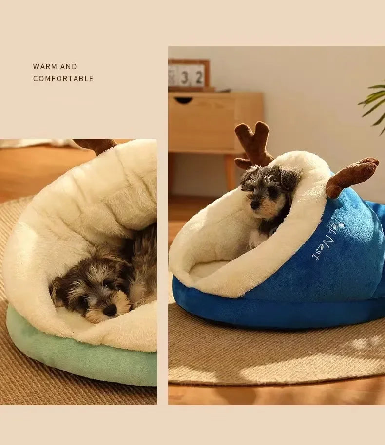 CosySlipper Pet Bed – Warm Washable Bed for Dogs & Cats