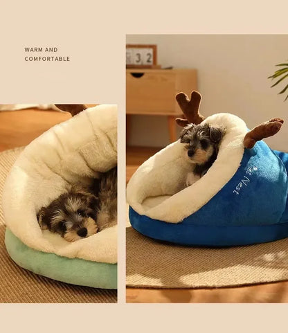CosySlipper Pet Bed – Warm Washable Bed for Dogs & Cats