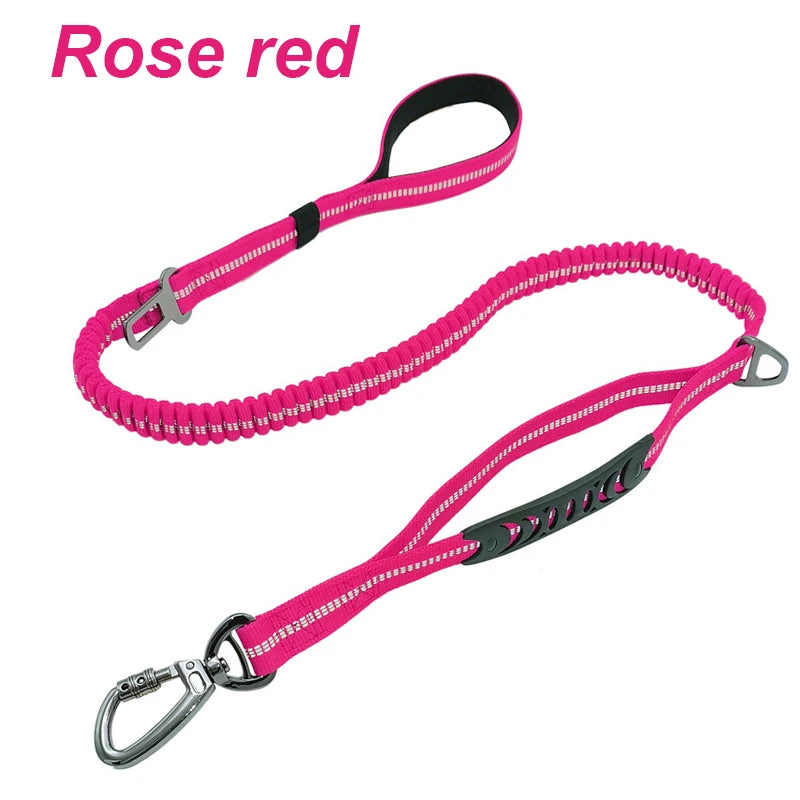Tactical Retractable Dog Lead with Reflective Trim