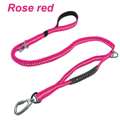 Tactical Retractable Dog Lead with Reflective Trim