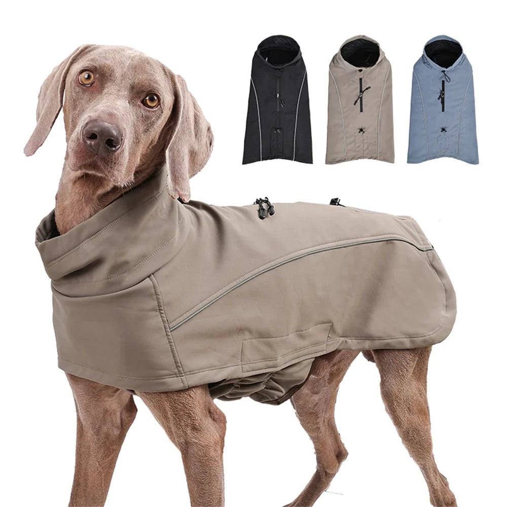 AdventureDry™ Waterproof Dog Coat | Warm Fleece-Lined Rain Jacket for Dogs