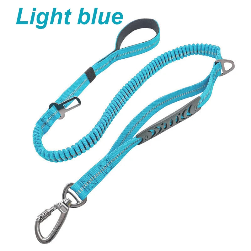 Tactical Retractable Dog Lead with Reflective Trim