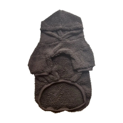 Fleece Dog Hoodie – Warm Plush Winter Coat
