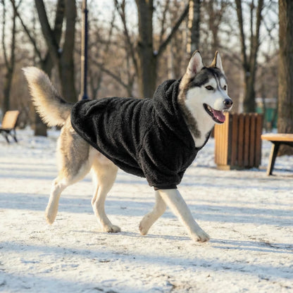 Fleece Dog Hoodie – Warm Plush Winter Coat