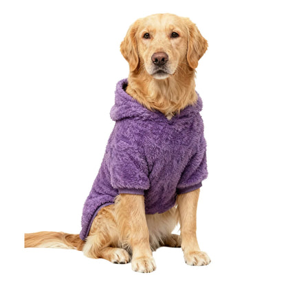 Fleece Dog Hoodie – Warm Plush Winter Coat