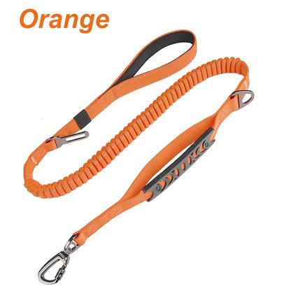Tactical Retractable Dog Lead with Reflective Trim