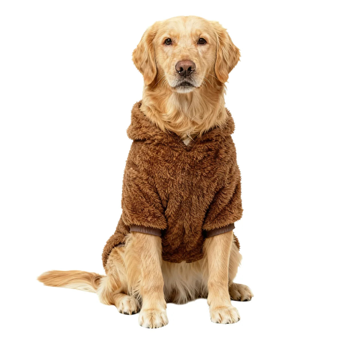 Fleece Dog Hoodie – Warm Plush Winter Coat