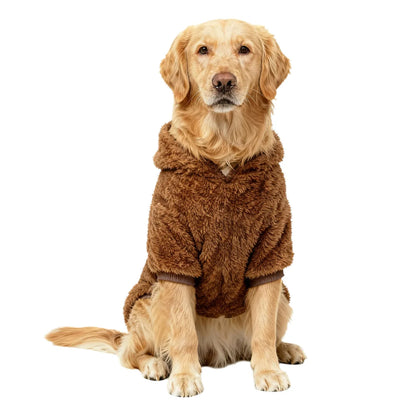 Fleece Dog Hoodie – Warm Plush Winter Coat