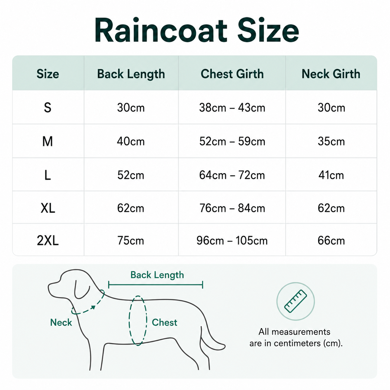 Reflective Waterproof Dog Raincoat with Hood, S to 2XL