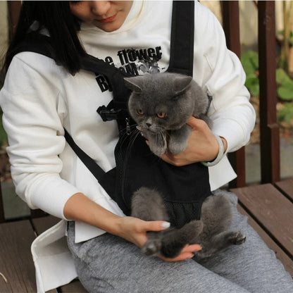 Breathable Mesh Pet Carrier Backpack for Small Pets