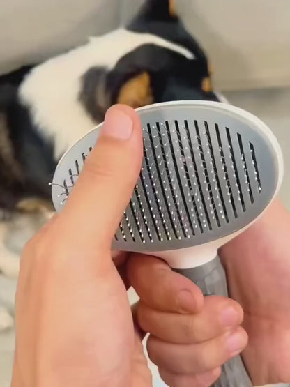 Self-Cleaning Pet Grooming Brush – Deshedding & Dematting Comb for Dogs & Cats