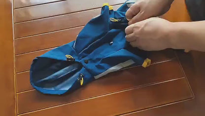 Waterproof Dog Rain Suit with Reflective Full-Body Coverage